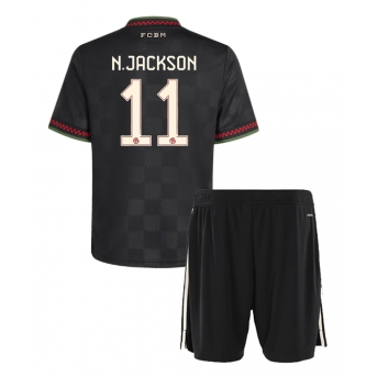 Billige Fotballdrakt Bayern Munich Nicolas Jackson #11 Replika Tredjedraktsett Barn 2025-26 Kortermet (med bukser)